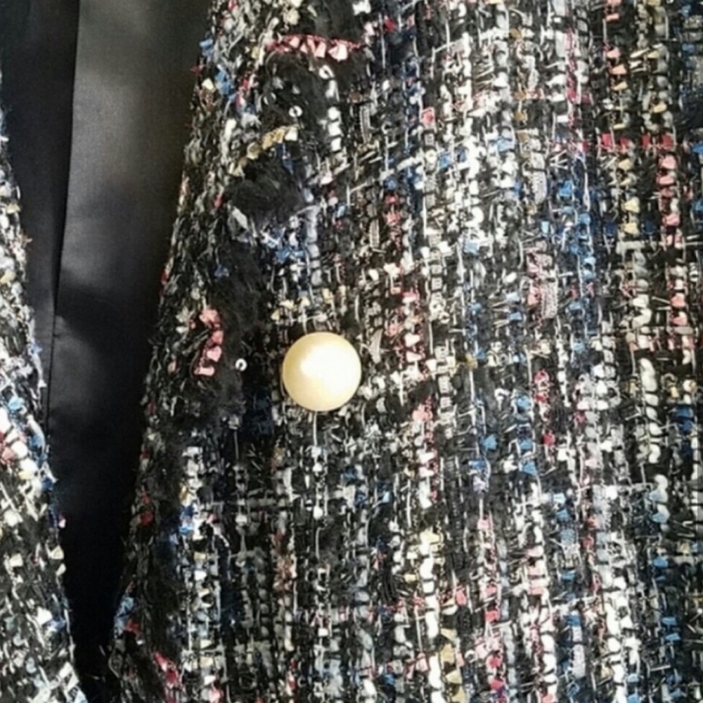 Frayed Button up blazer jacket - Picture 4 of 6